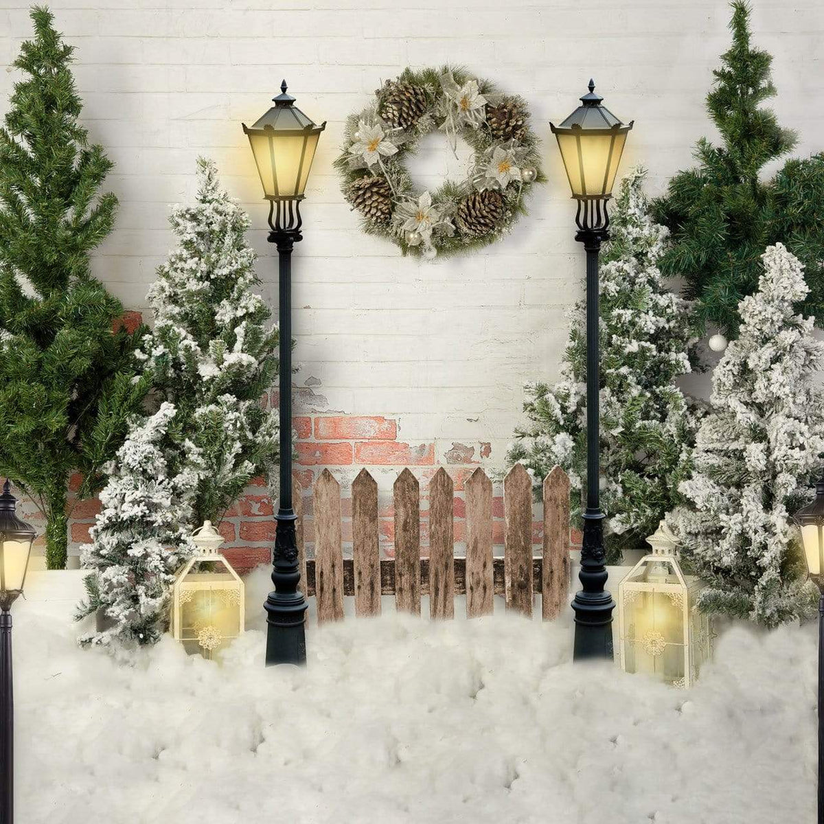 Kate クリスマスライトの木の写真撮影の背景設計された Emetselch
