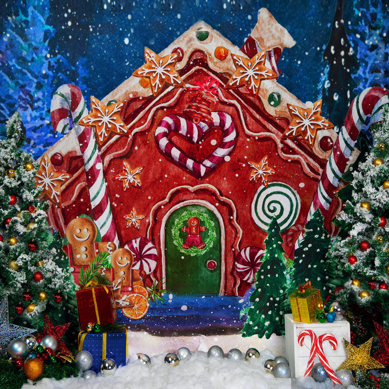 Kate ジンジャーブレッドハウスクリスマスの背景