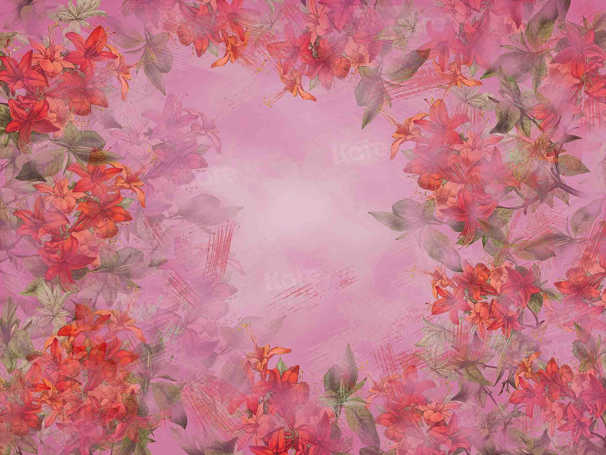 Kate ファインアート花の赤い背景