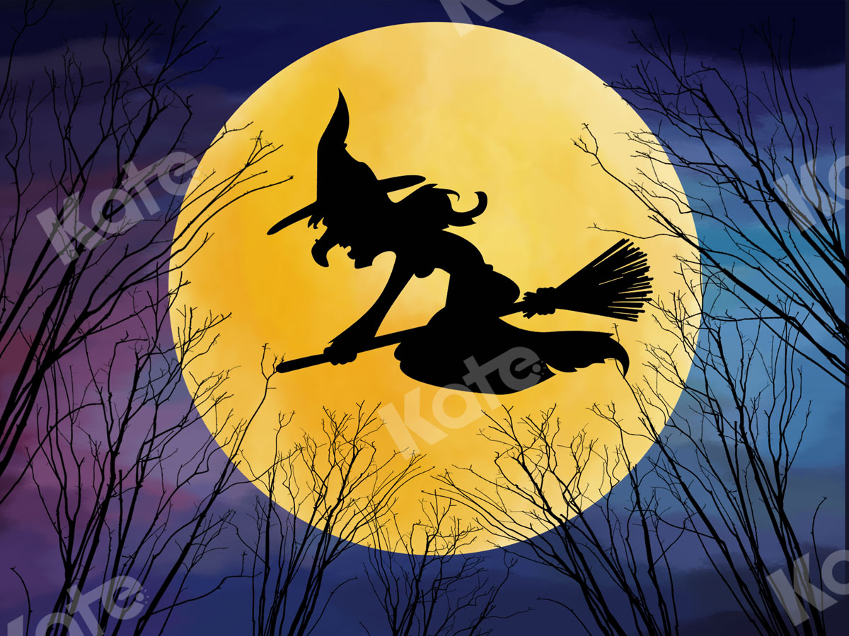 Kate ハロウィン背景魔女月夜