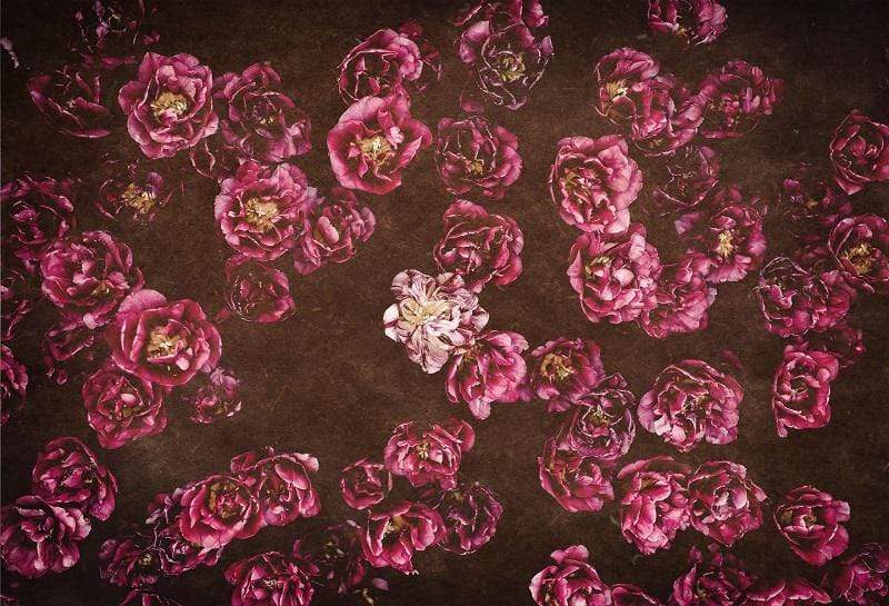 Kate 写真撮影のための赤いレトロな花の母の日の背景Jerry_Sina設計