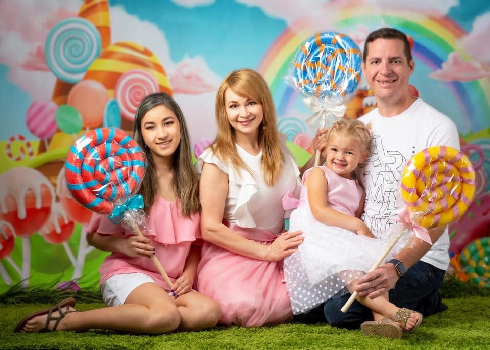 Kate 子供の写真のためのキャンディアニメーションの世界の背景