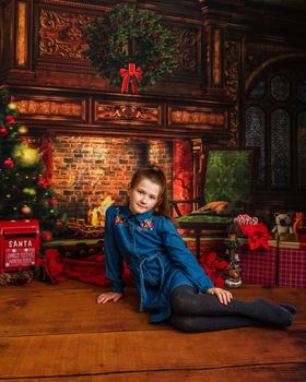 Kate レトロなクリスマスツリーの布の背景