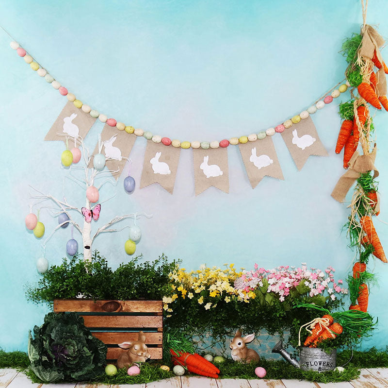 Kate 写真のためのおとぎ話の花の装飾イースターの背景