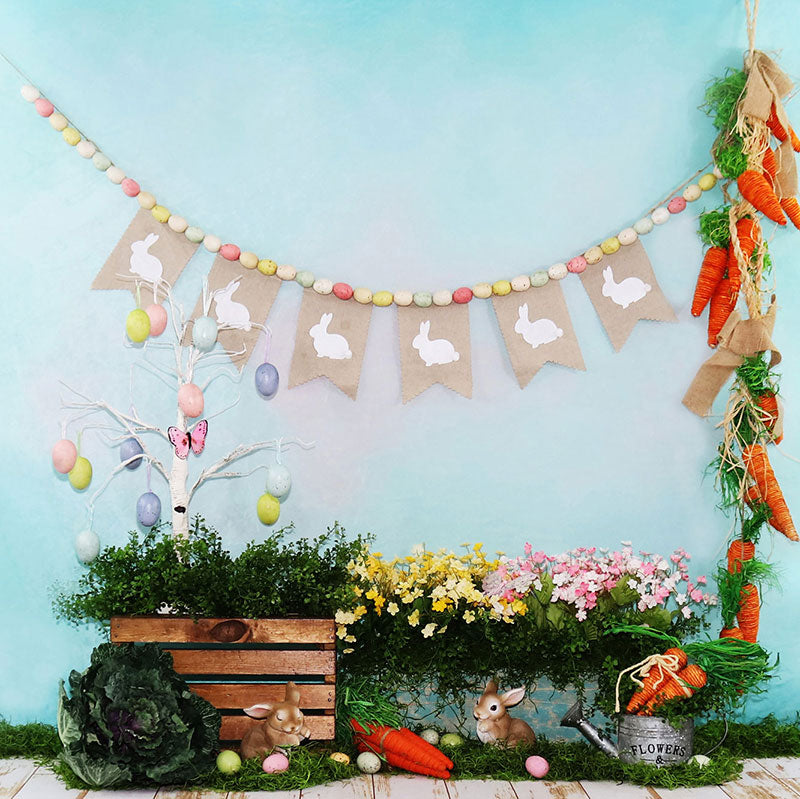 Kate 写真のためのおとぎ話の花の装飾イースターの背景