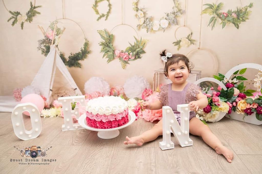 kate春の花キャンプ子供の背景布 写真撮影用