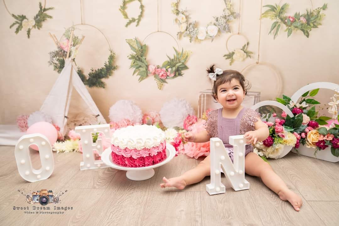 kate春の花キャンプ子供の背景布 写真撮影用