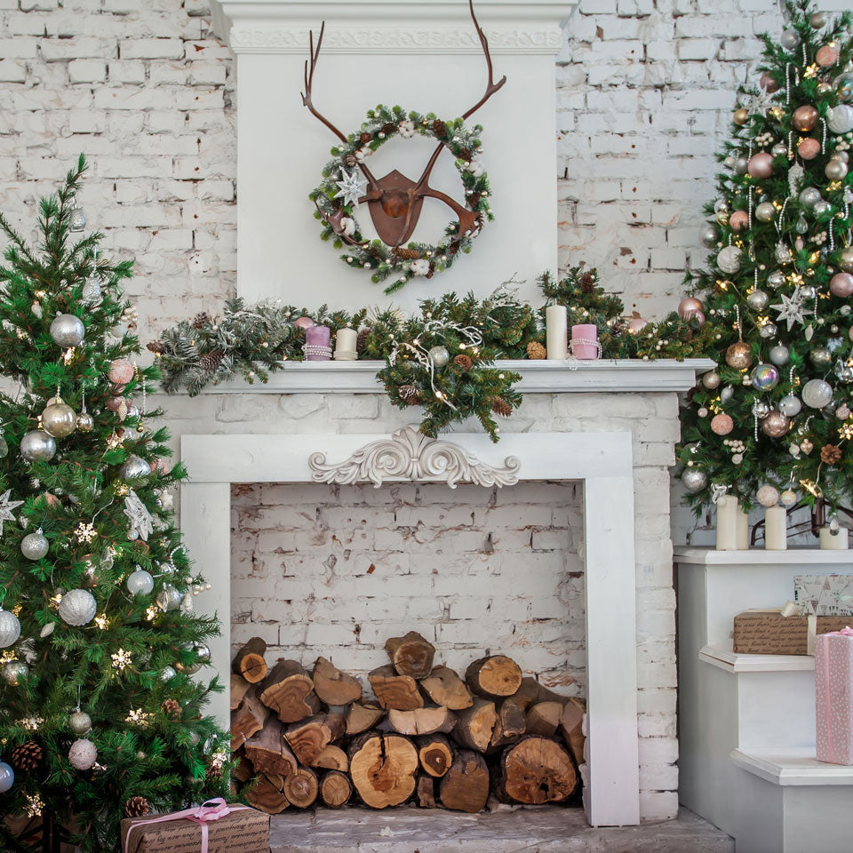 Kate 写真撮影のためのクリスマスツリーギフト背景