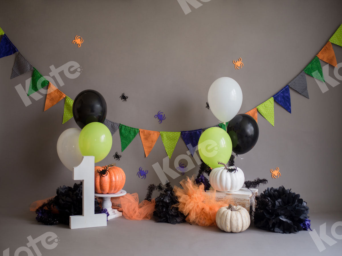 Kate 写真のためのケーキスマッシュカボチャハロウィン背景 によって設計されたKeerstan Jessop