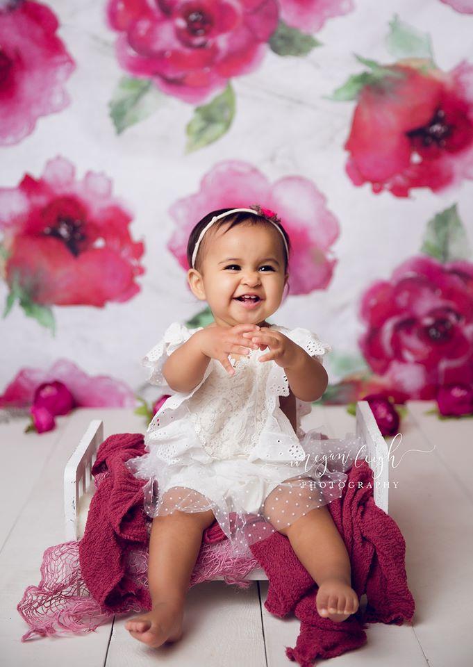 Kate ファインアートピンクの花の背景Megan Leigh写真撮影