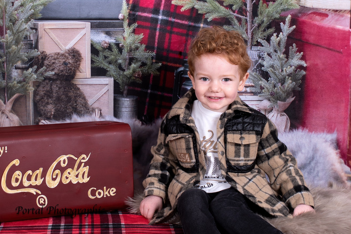 Kate クリスマストラックの背景設計されたMandy Ringe Photography