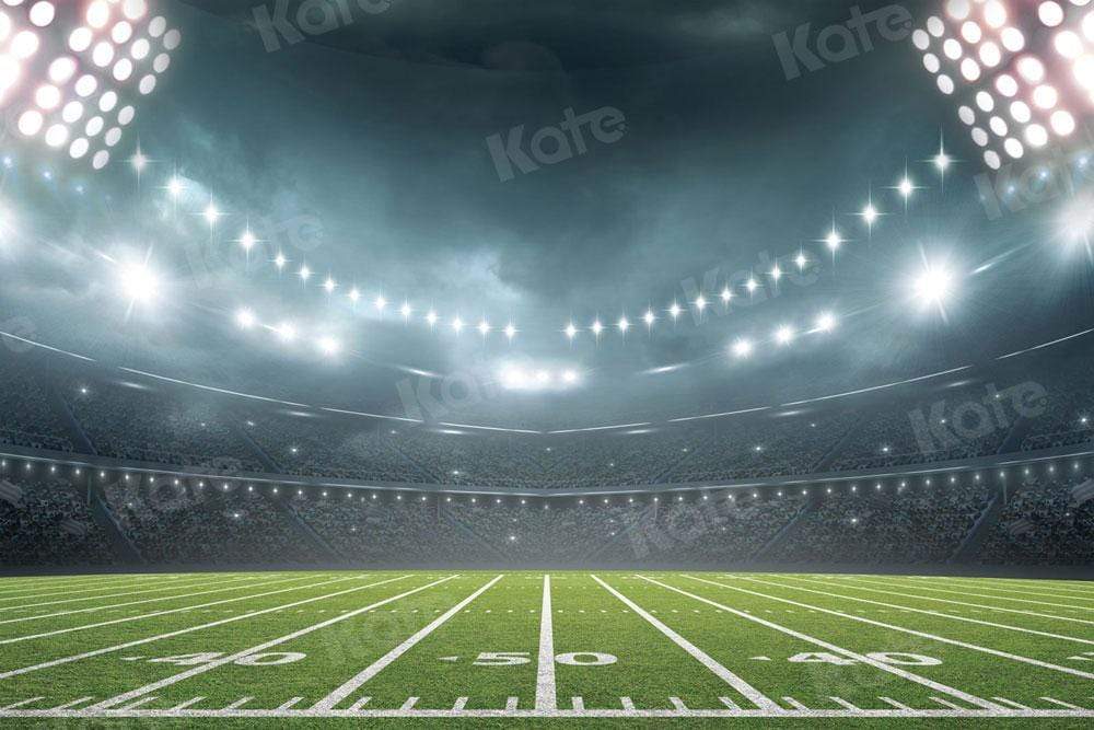 写真撮影のためのkateサッカー場の常夜灯スポーツの背景