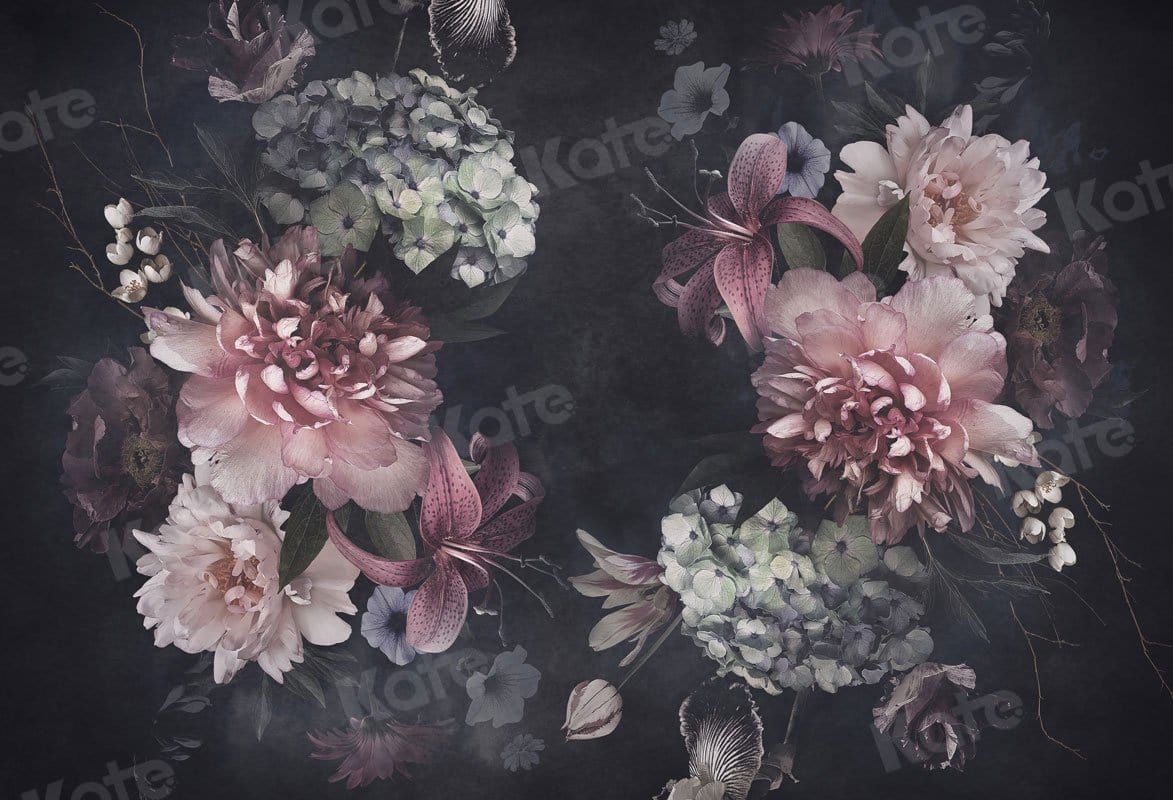 Kate写真撮影のためのファインアート花の大きな花の背景