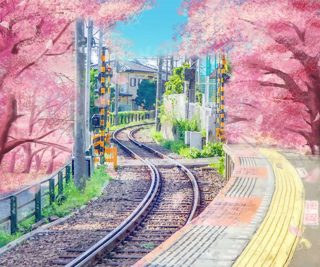 Kateひなまつり春の女の子まつり七五さん鉄道新幹線写真家のための背景布