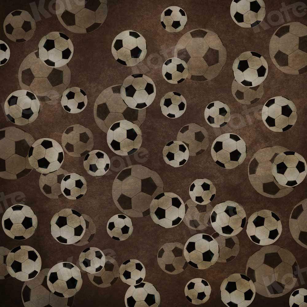 kate写真撮影のためにサッカーケーキスマッシュの背景を繰り返す