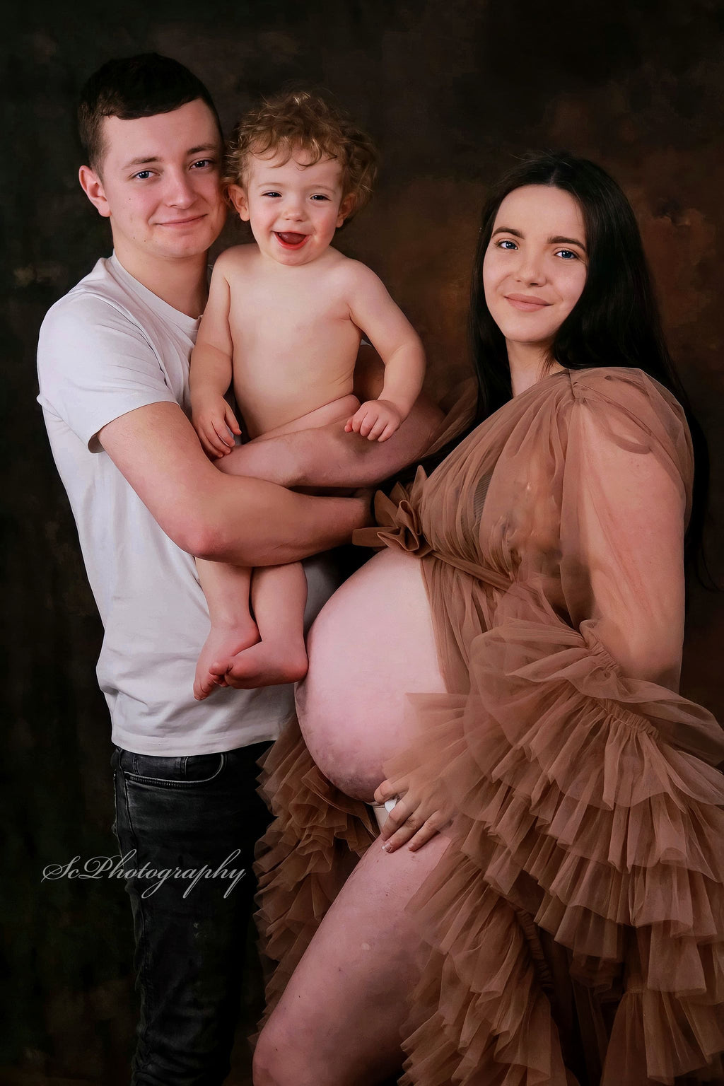 Kate 茶色の油絵の背景ポートレート写真の抽象的なテクスチャ背景成人式女の子の日の男の子の日