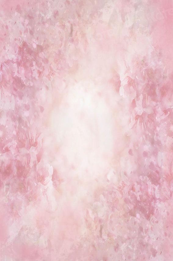 Kate 写真撮影のためのファインアートフローラルライトピンクのかすんでいる背景