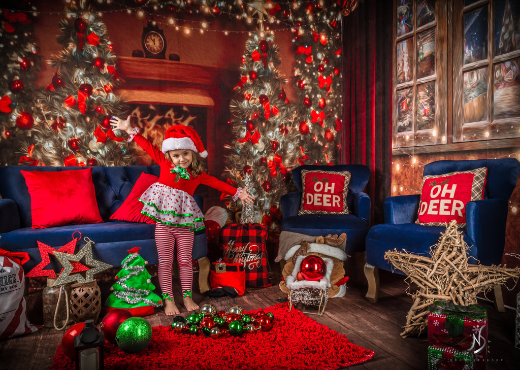 Kateクリスマス暖炉ウィンタールームセット（8ftx8ft＆10ftx8ft＆8ftx10ft）