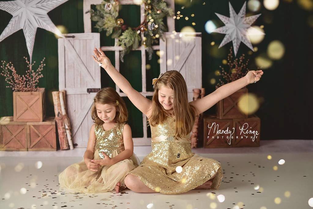 Kate設計された写真撮影のための常緑のクリスマス休暇の背景写真家Mandy Ringe