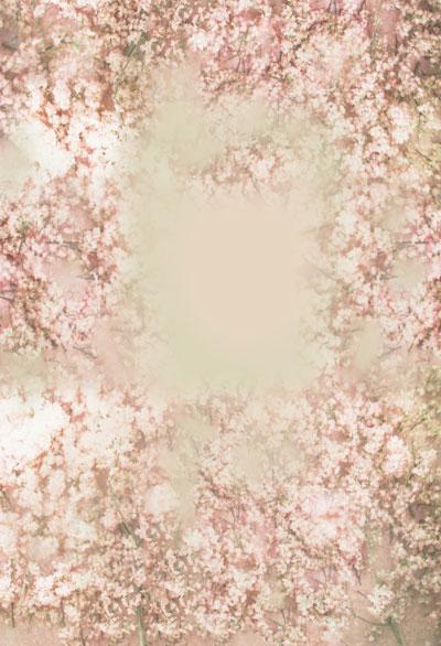 Kate ピンクの花柄の春の背景Jerry_Sina設計