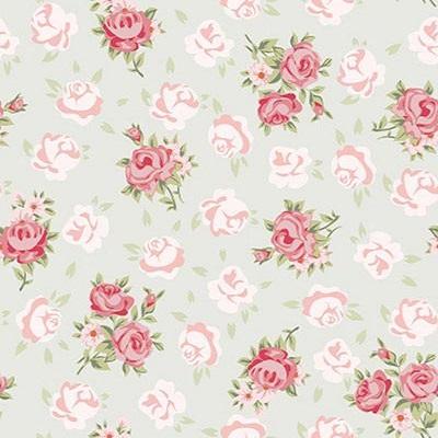 Kate ピンクの花柄白い背景パターン赤ちゃんの写真の背景