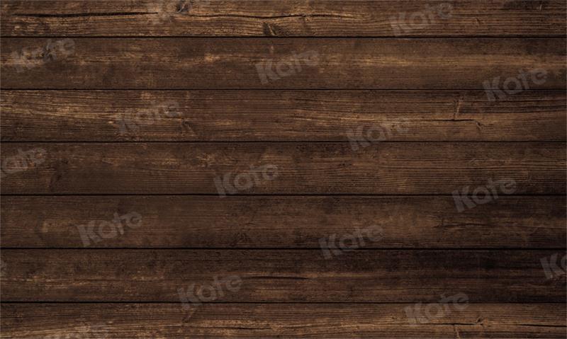 Kateブラウンウッドボードラバーフロアマット