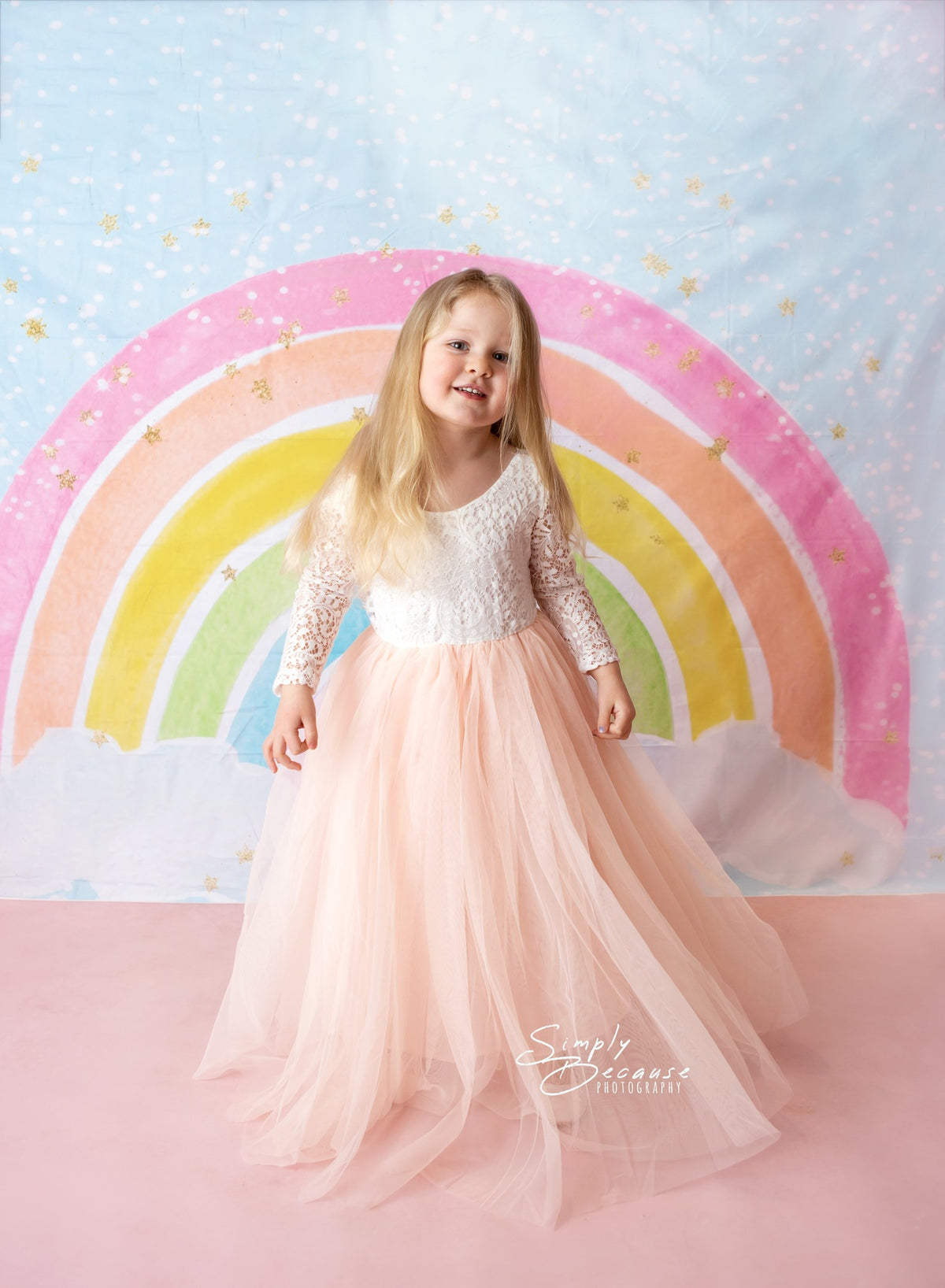 Kate 写真のための虹の雲の子供の背景