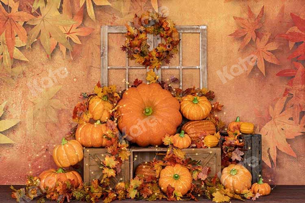 Kate秋のカボチャの背景ハロウィーン